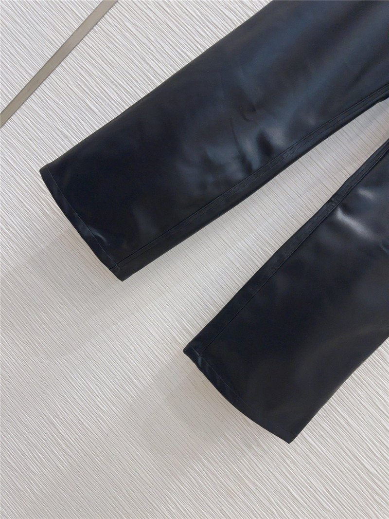 Ch**el leather trousers