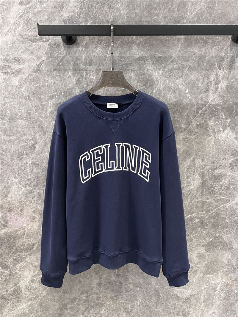 Ce1i*e logo cotton jersey sweatshirt in navy