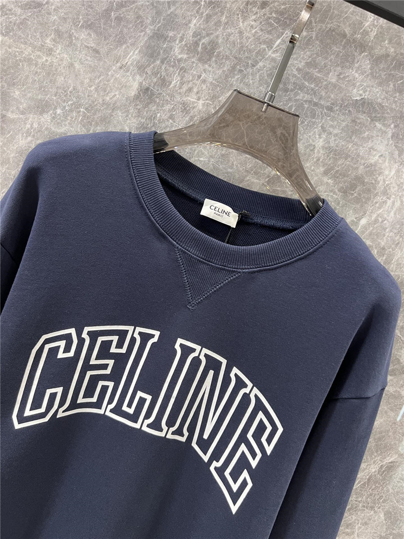 Ce1i*e logo cotton jersey sweatshirt in navy