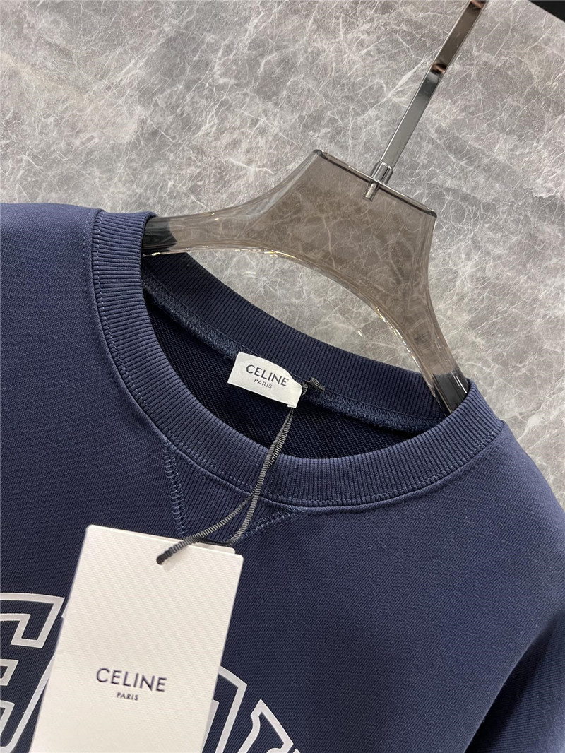 Ce1i*e logo cotton jersey sweatshirt in navy