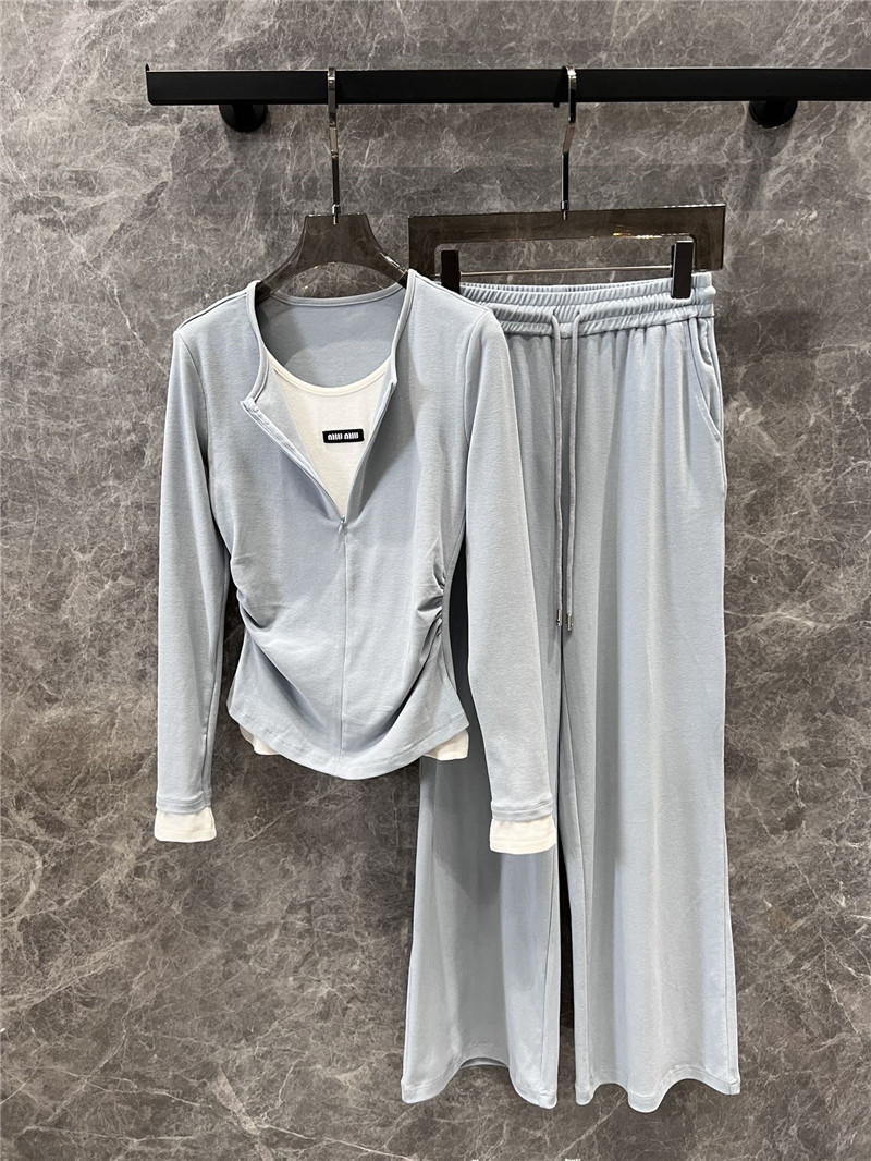 M1um1u base shirt + casual pants set