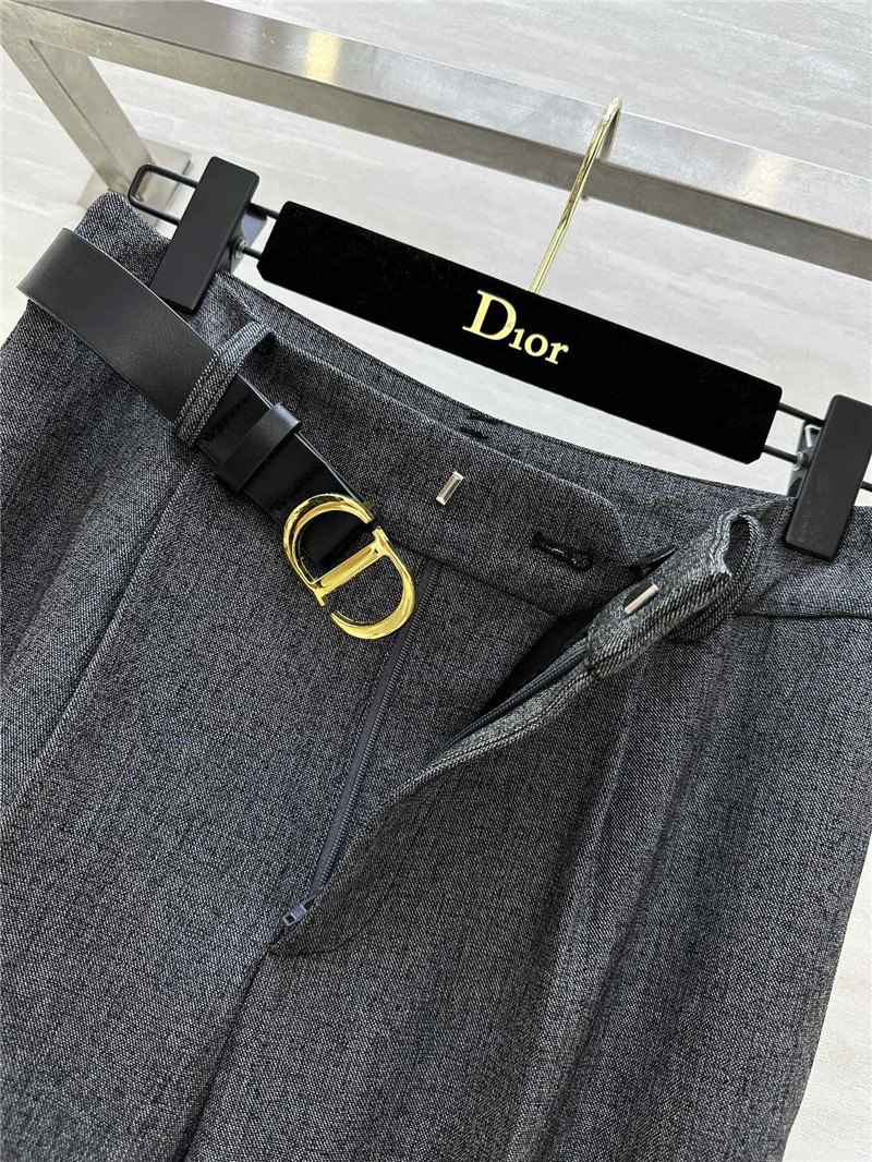 D10r belted straight-leg trousers