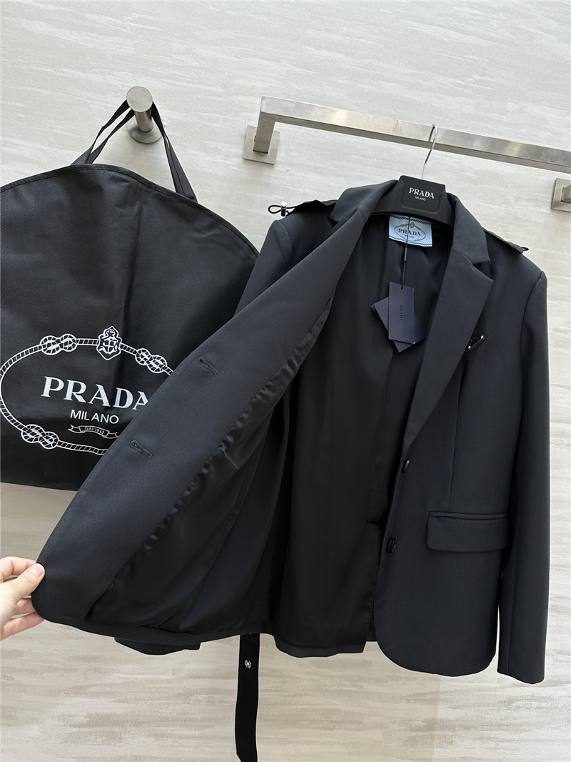 Pra*a hooded suit jacket