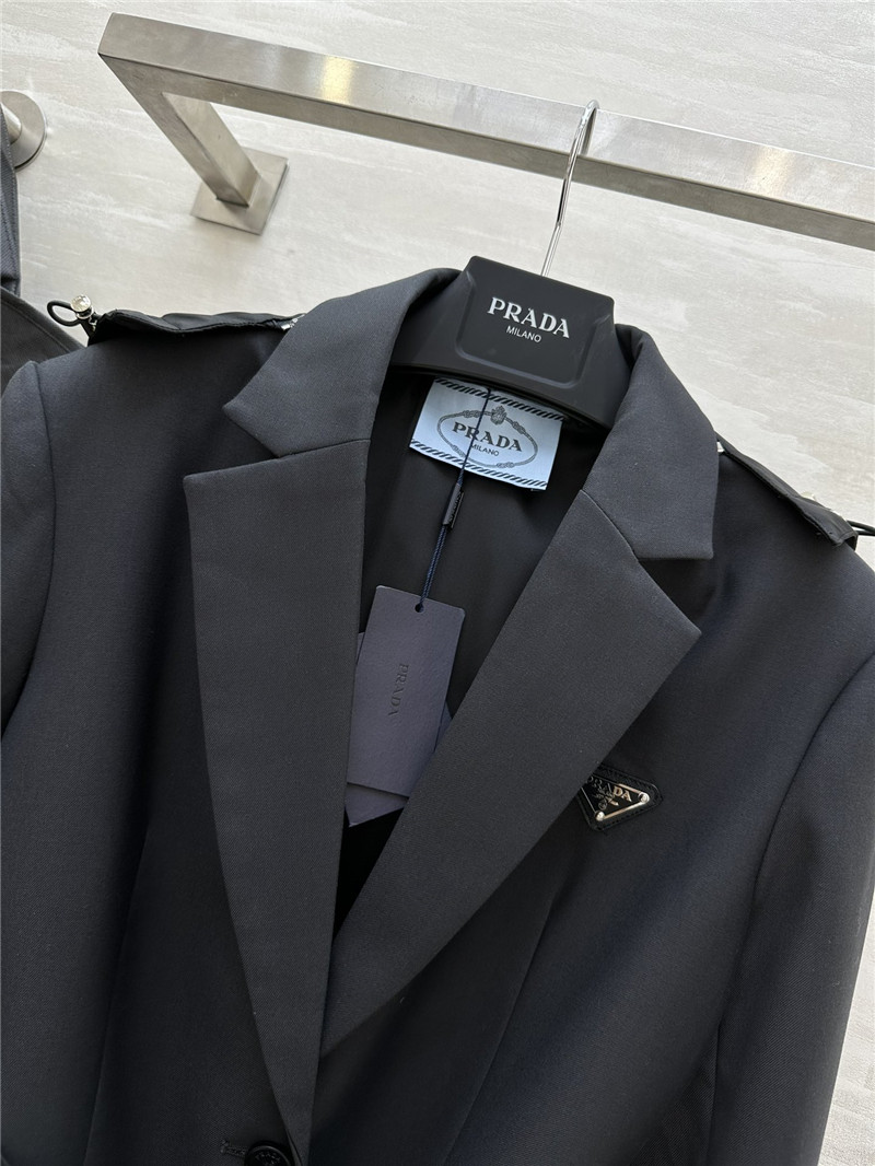 Pra*a hooded suit jacket