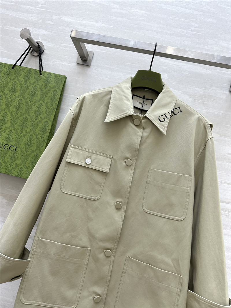 Gvc*1 lapel trench coat