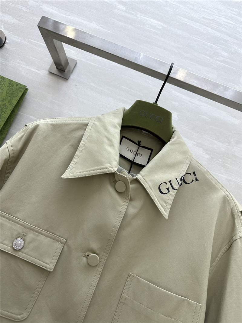Gvc*1 lapel trench coat