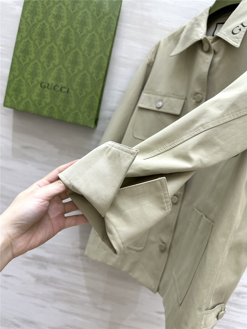 Gvc*1 lapel trench coat