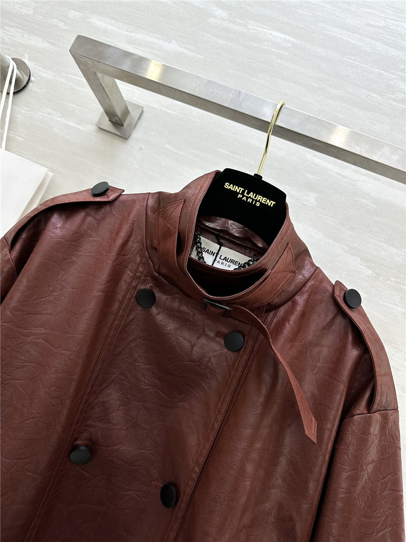 Y51 pleated trench coat