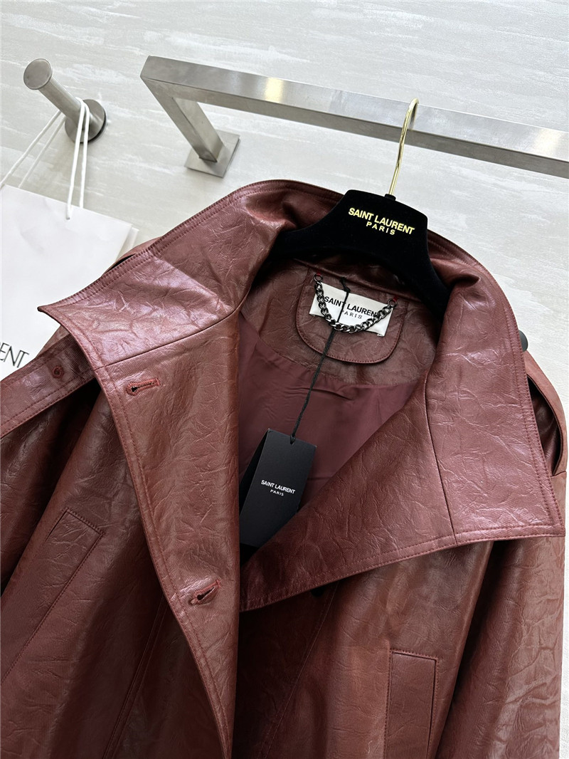 Y51 pleated trench coat