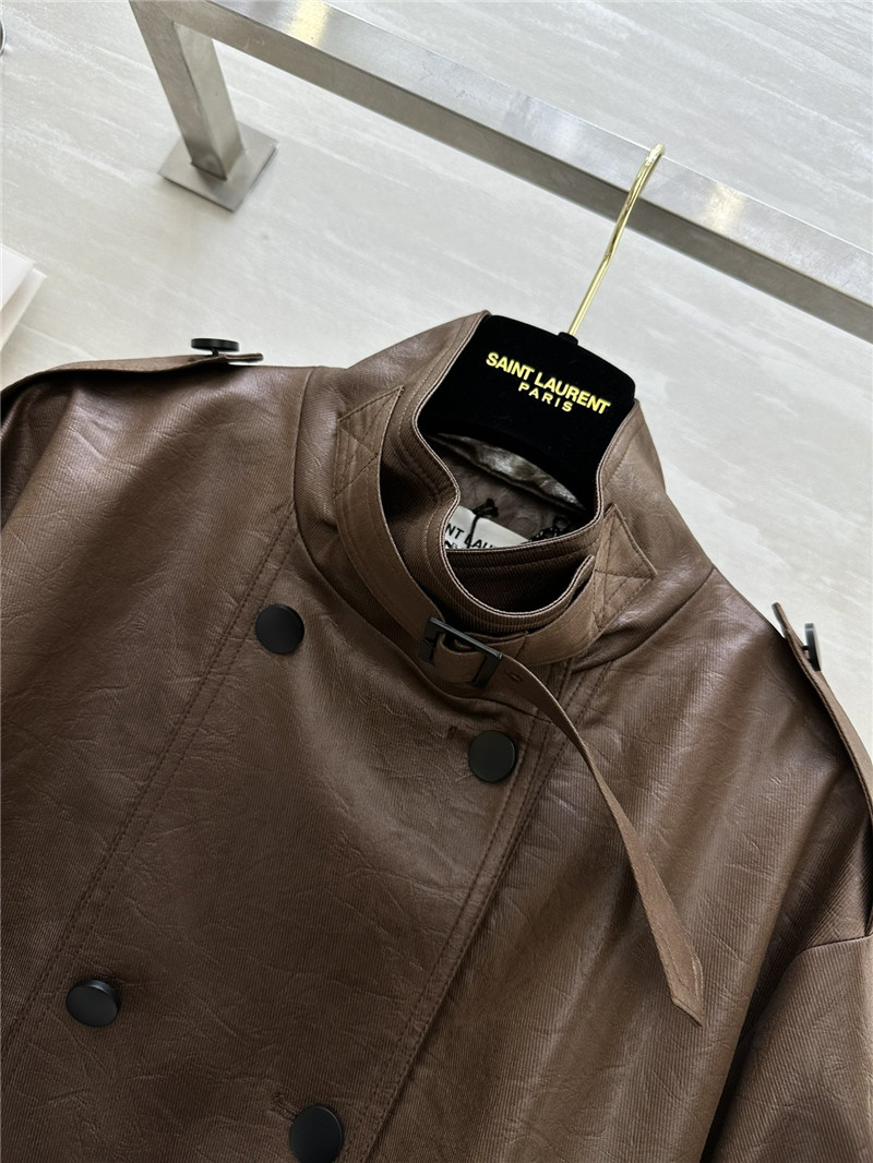 Y51 pleated trench coat