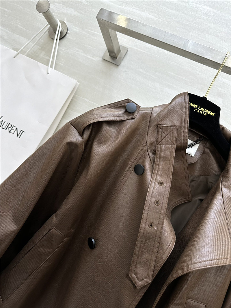 Y51 pleated trench coat