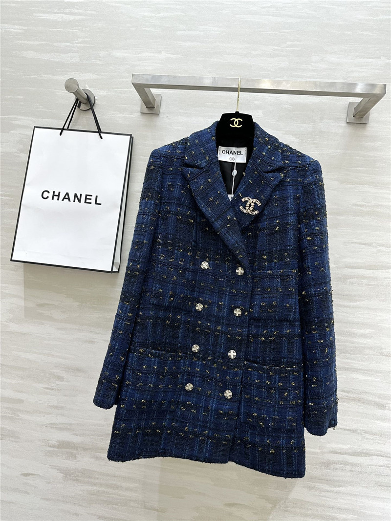 Ch**el woven mid-length coat