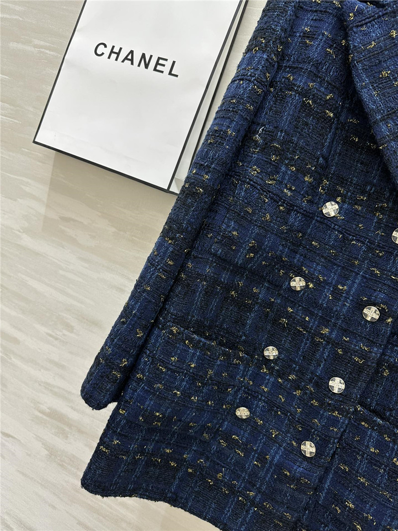 Ch**el woven mid-length coat