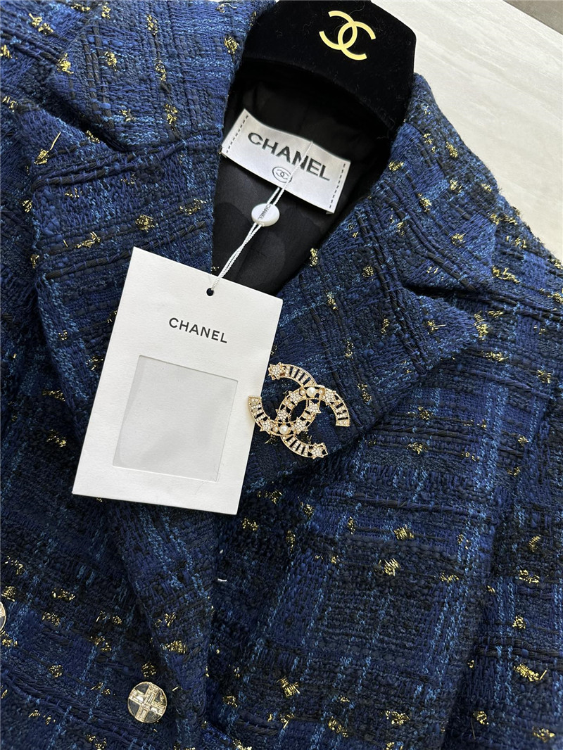 Ch**el woven mid-length coat