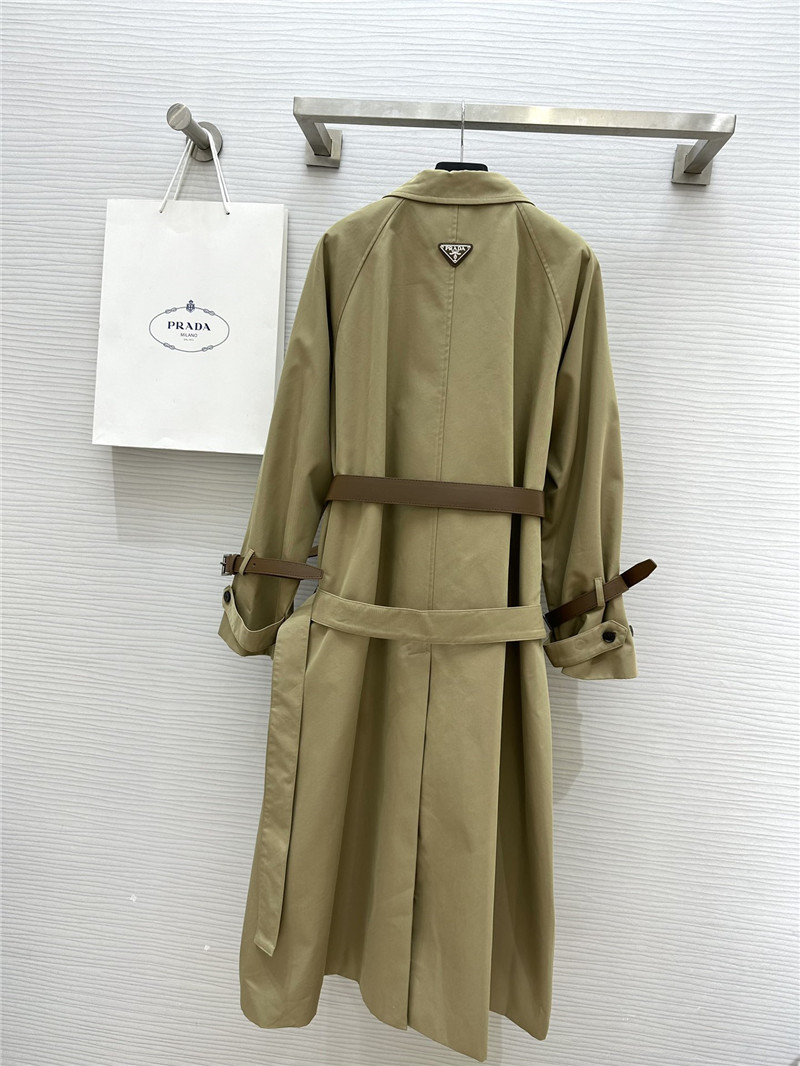 Pra*a long trench coat