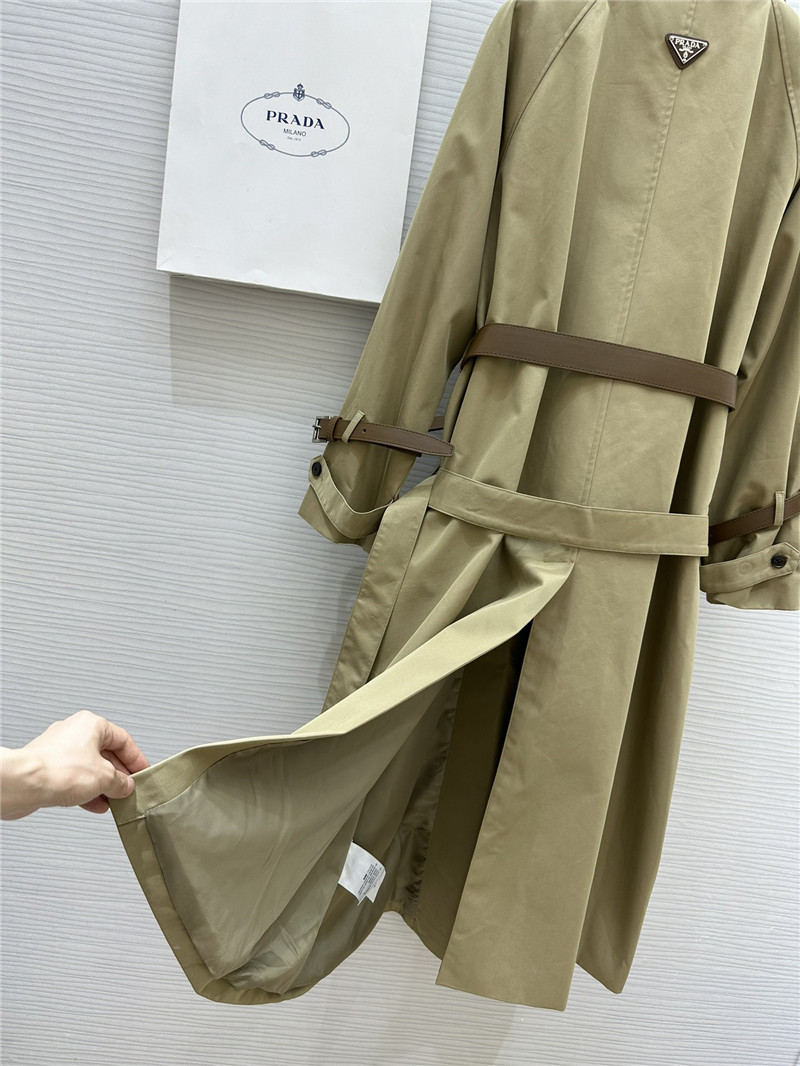 Pra*a long trench coat
