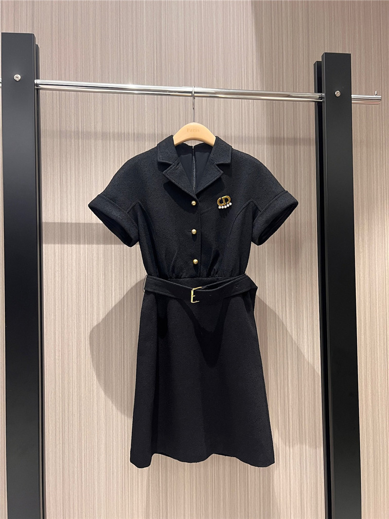 D10r rolled sleeve dress