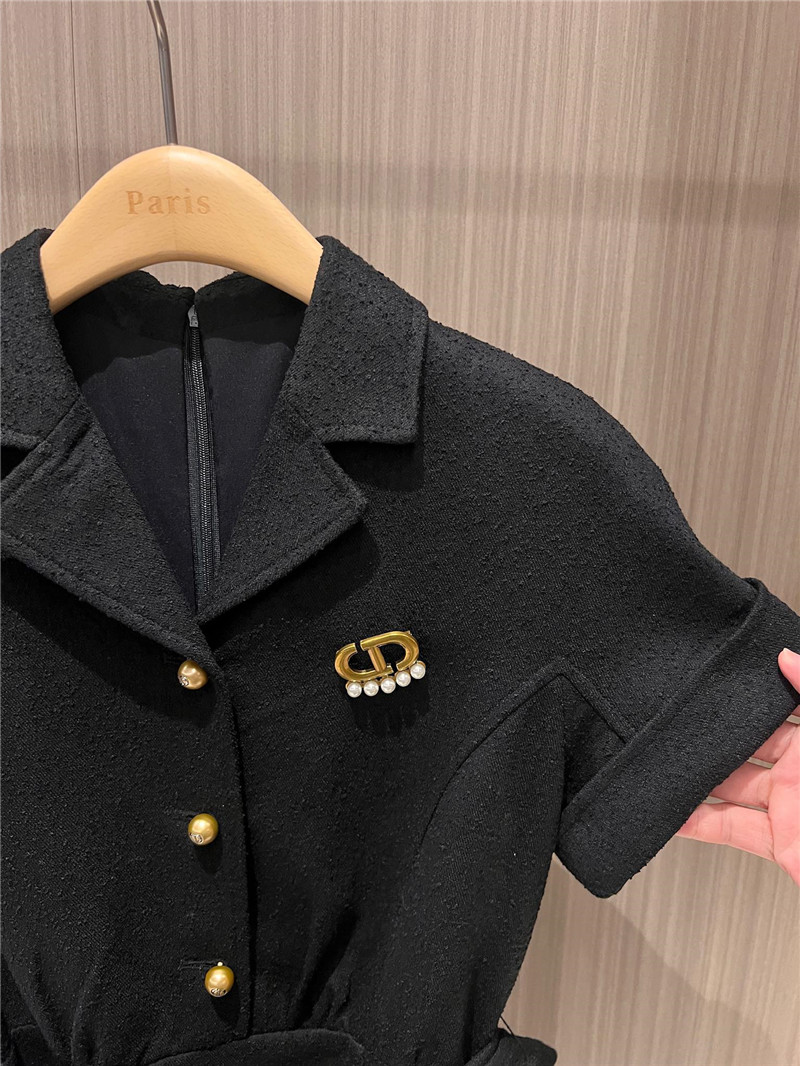 D10r rolled sleeve dress