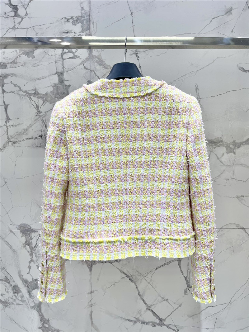 Balmain fringed gold-button tweed jacket