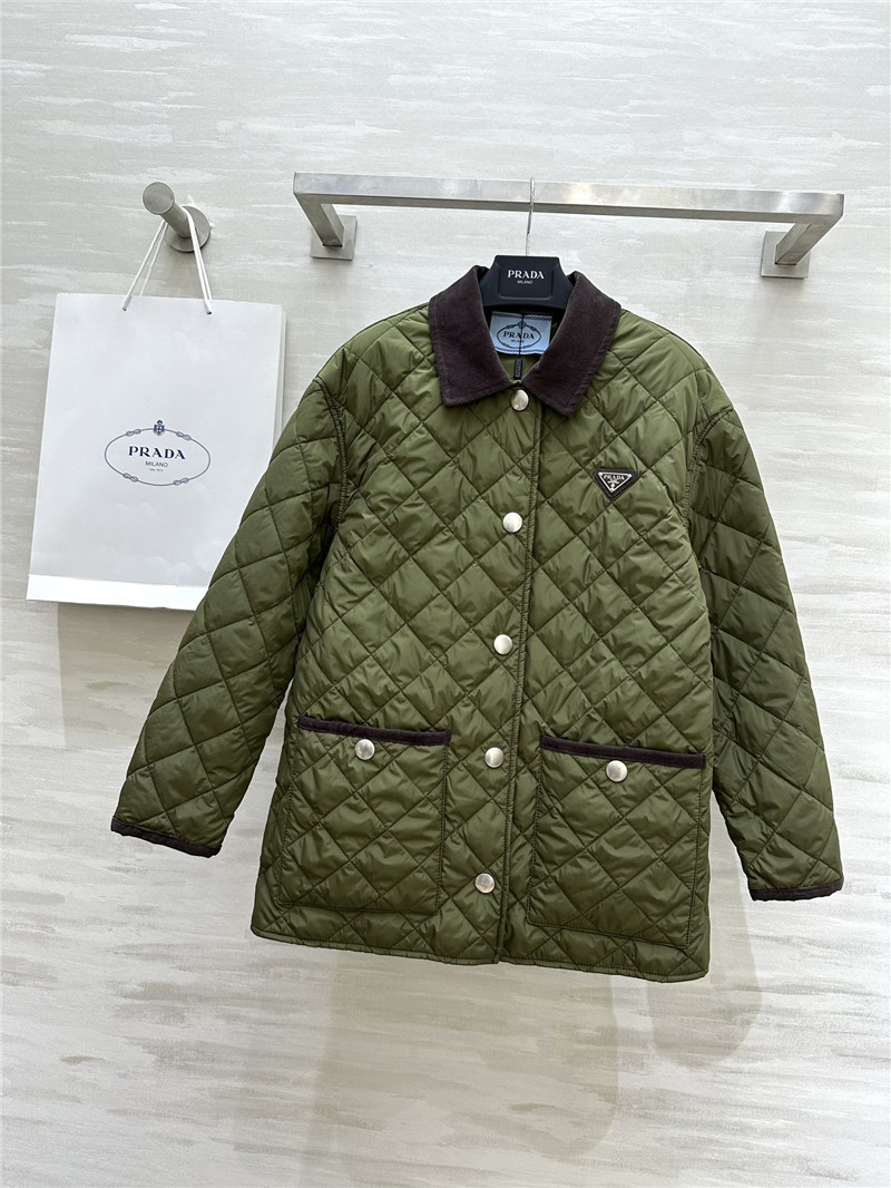 Pra*a mid-length lapel coat