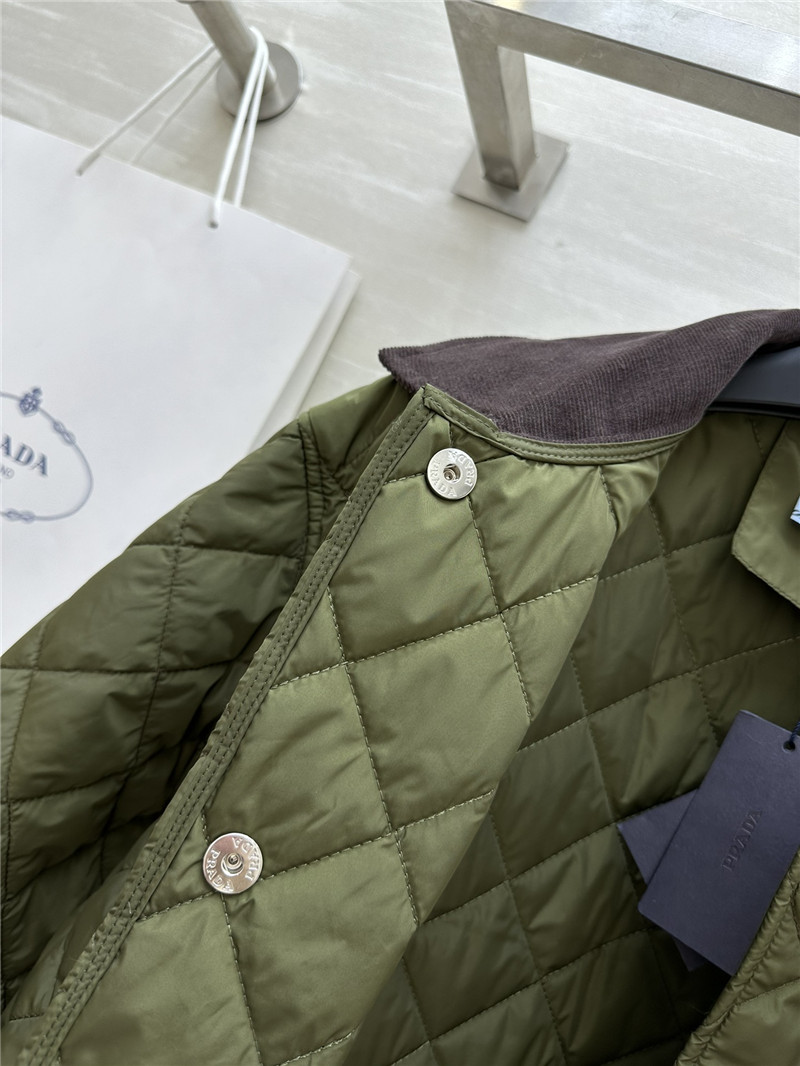 Pra*a mid-length lapel coat