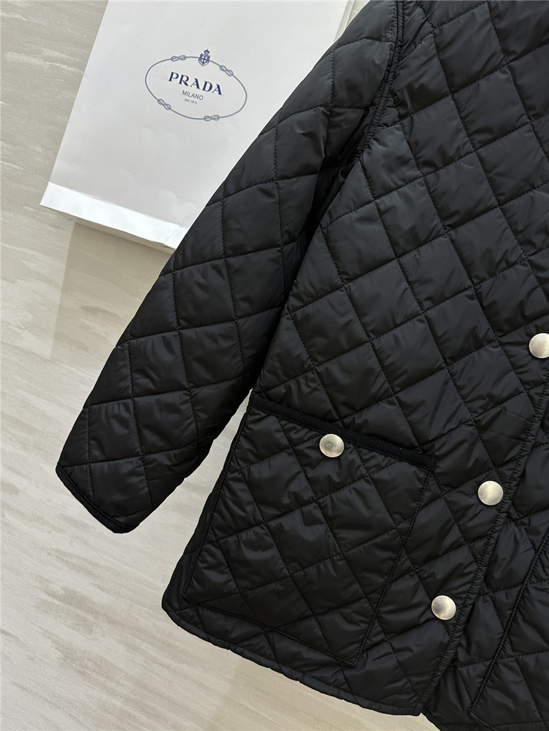 Pra*a mid-length lapel coat