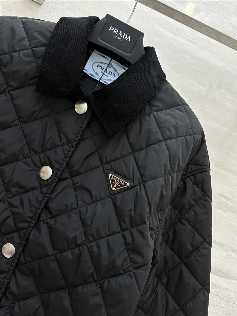 Pra*a mid-length lapel coat