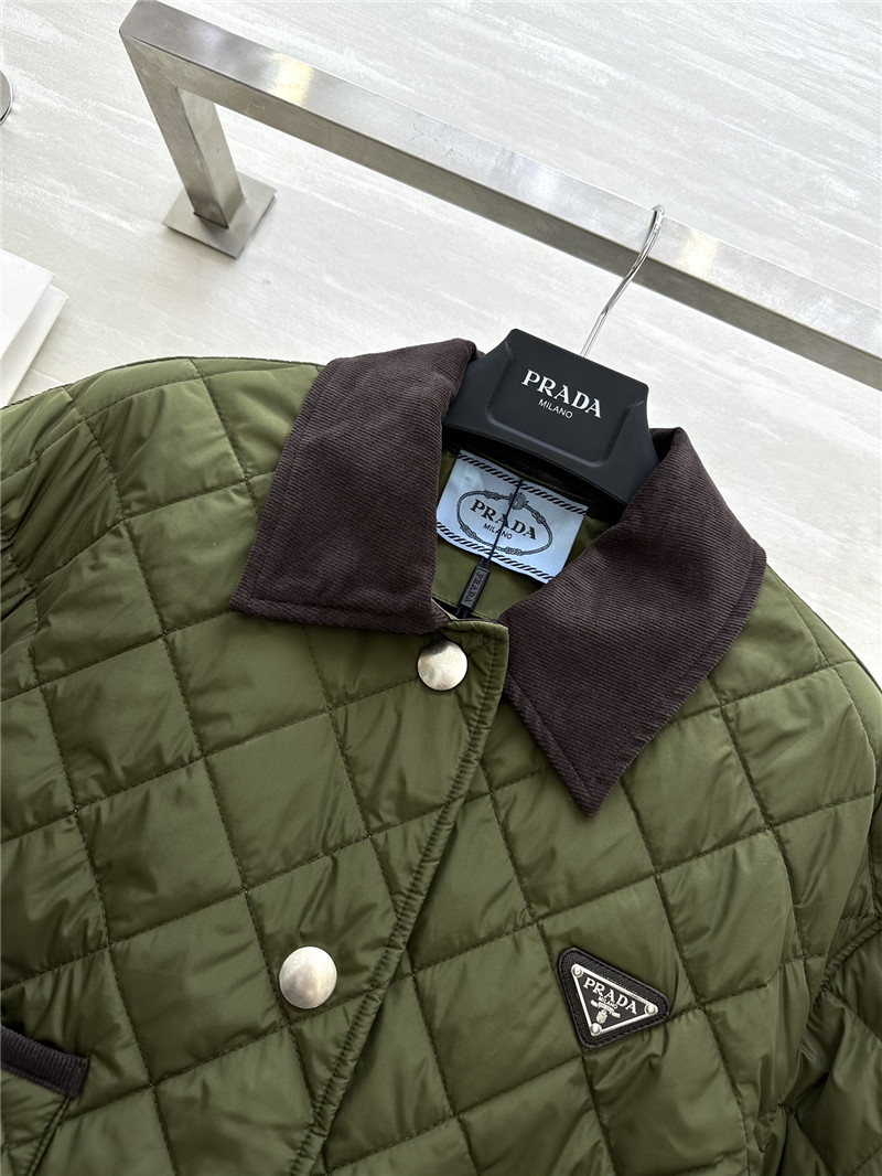 Pra*a short long sleeve lapel jacket