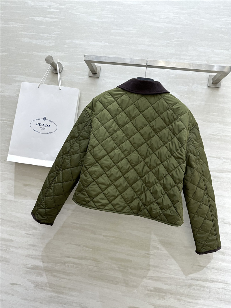 Pra*a short long sleeve lapel jacket