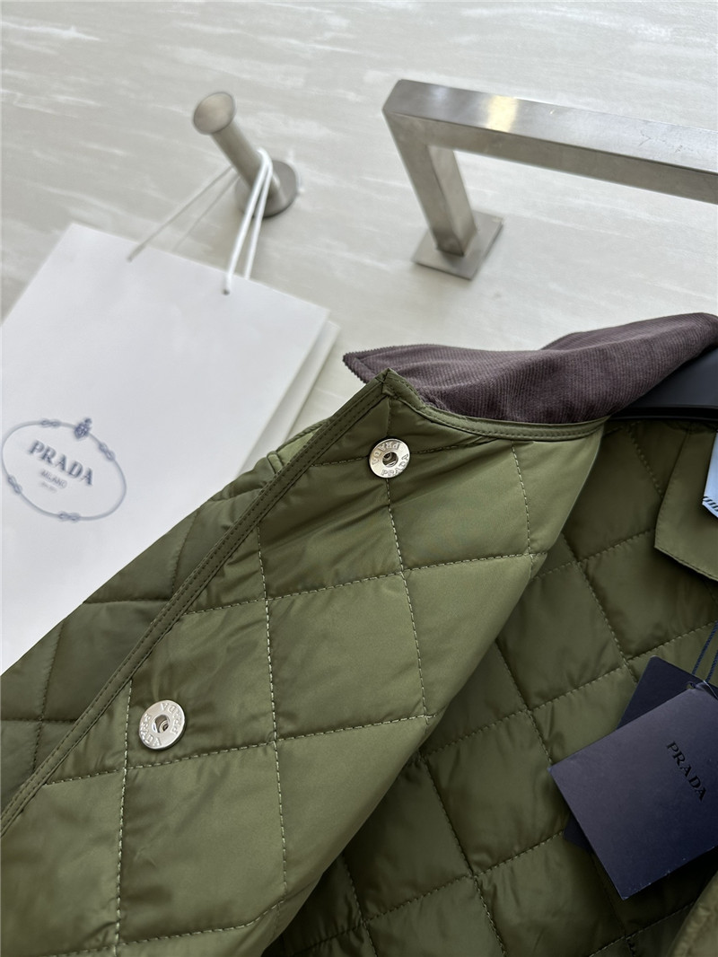 Pra*a short long sleeve lapel jacket