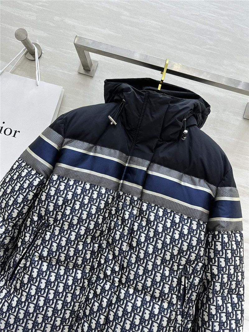 D10r monogram hooded down jacket