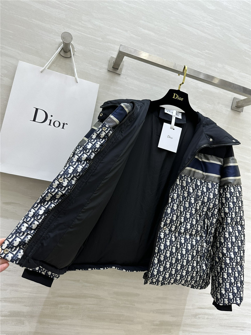 D10r monogram hooded down jacket