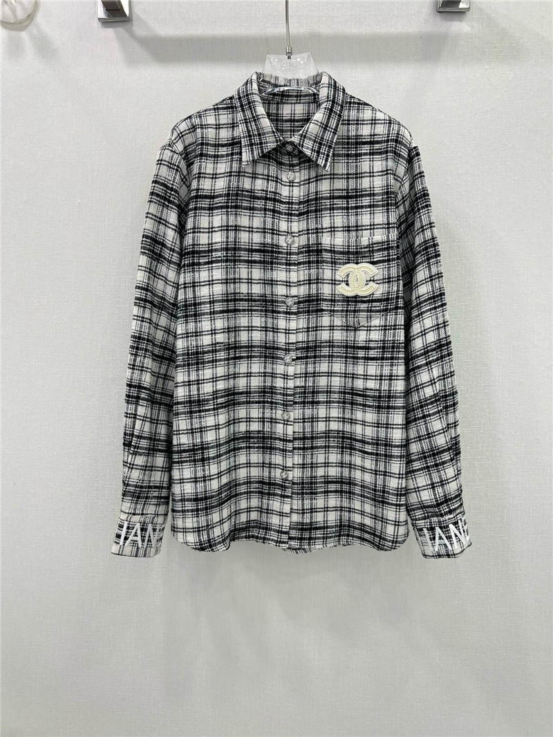Ch**el classic plaid shirt