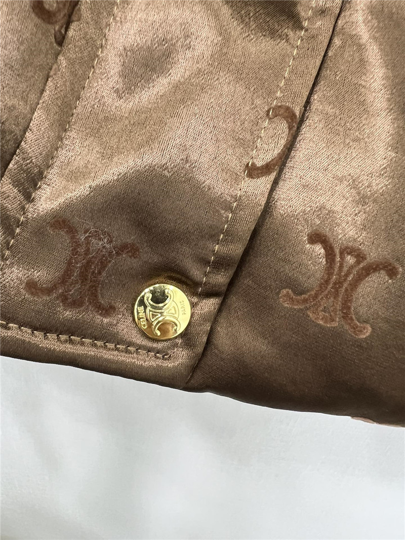 Ce1i*e flocked satin down jacket