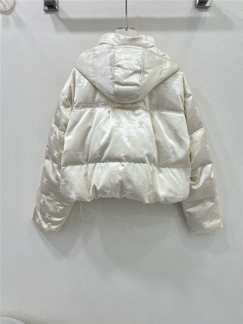 Ce1i*e flocked satin down jacket