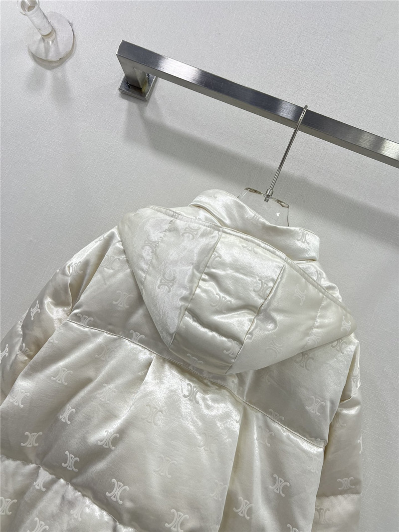 Ce1i*e flocked satin down jacket
