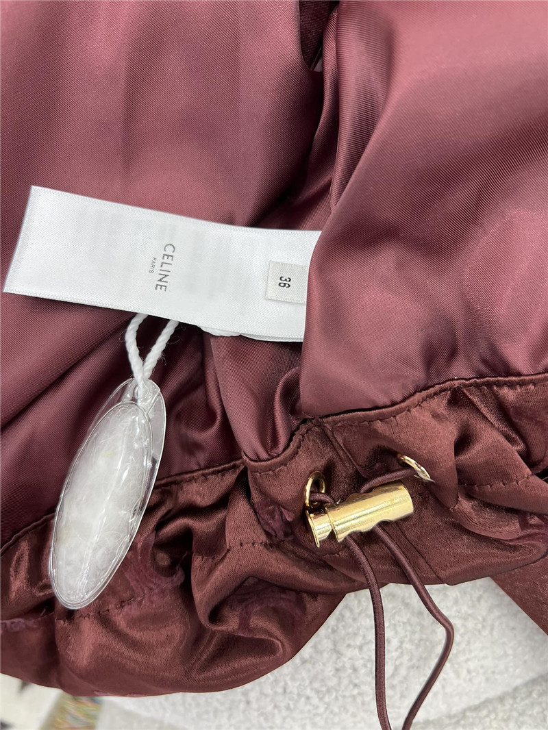Ce1i*e flocked satin down jacket