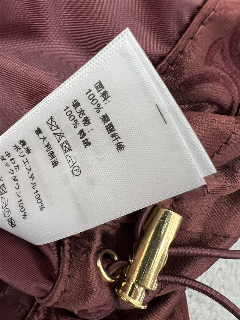 Ce1i*e flocked satin down jacket