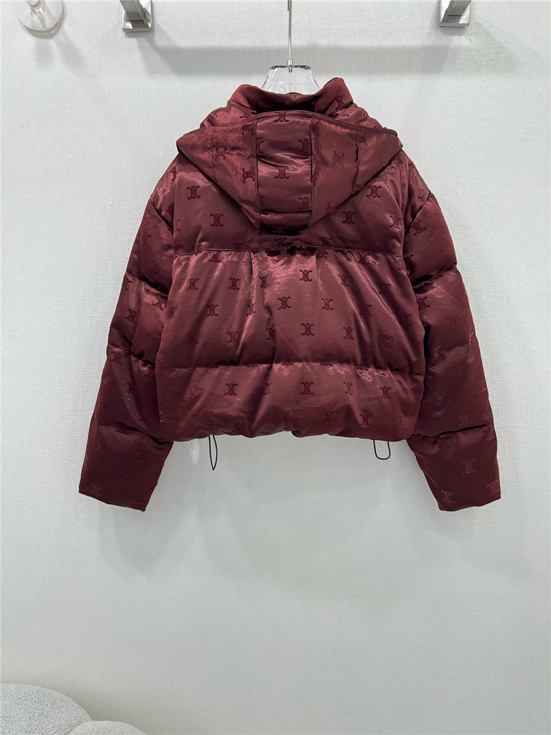 Ce1i*e flocked satin down jacket