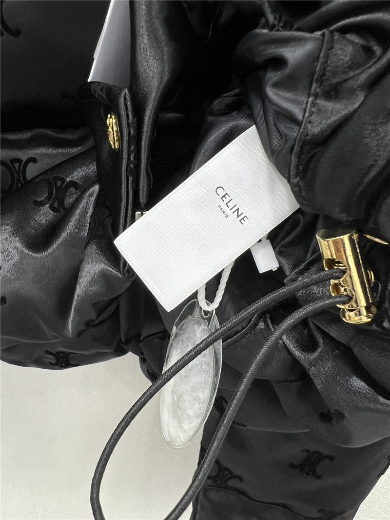 Ce1i*e flocked satin down jacket