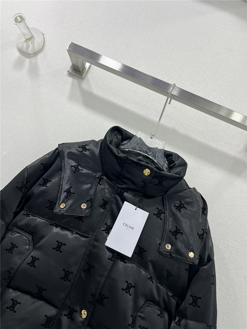 Ce1i*e flocked satin down jacket