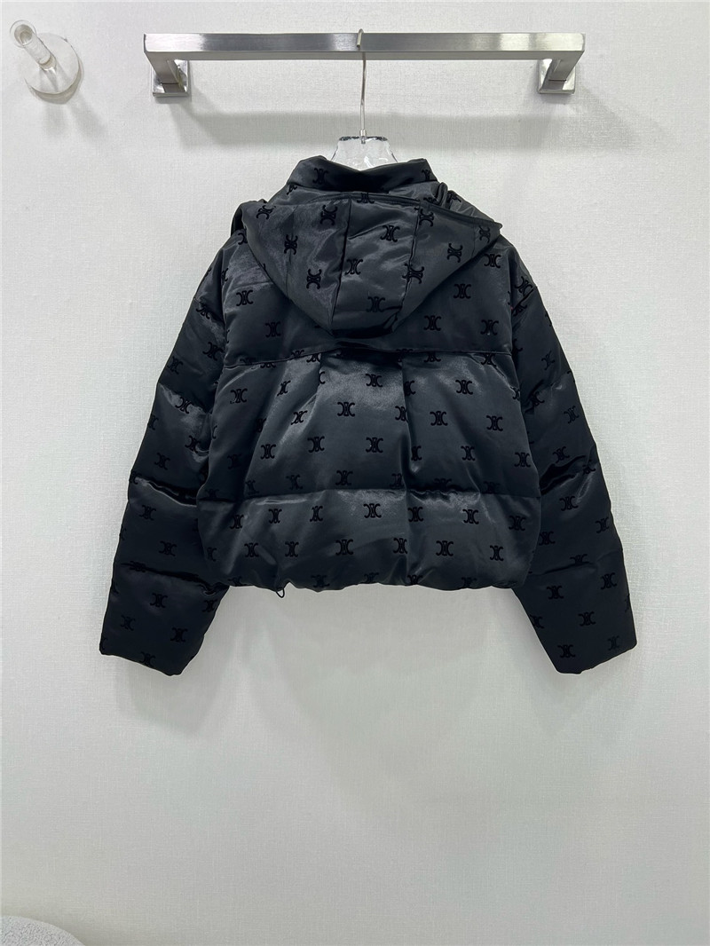 Ce1i*e flocked satin down jacket