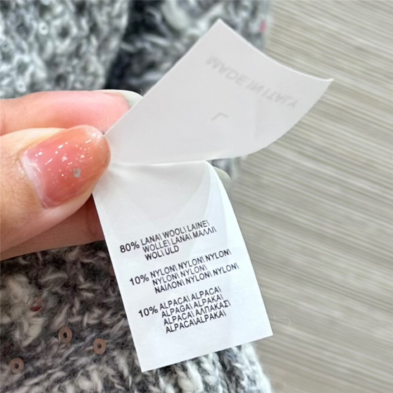 bc crochet D1am0nd sweater grey