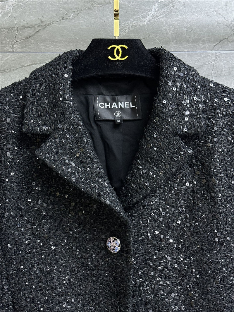 Ch**el black sequined jacket