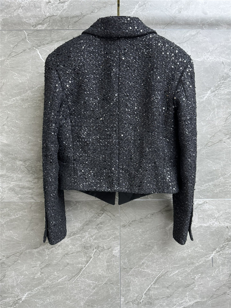 Ch**el black sequined jacket