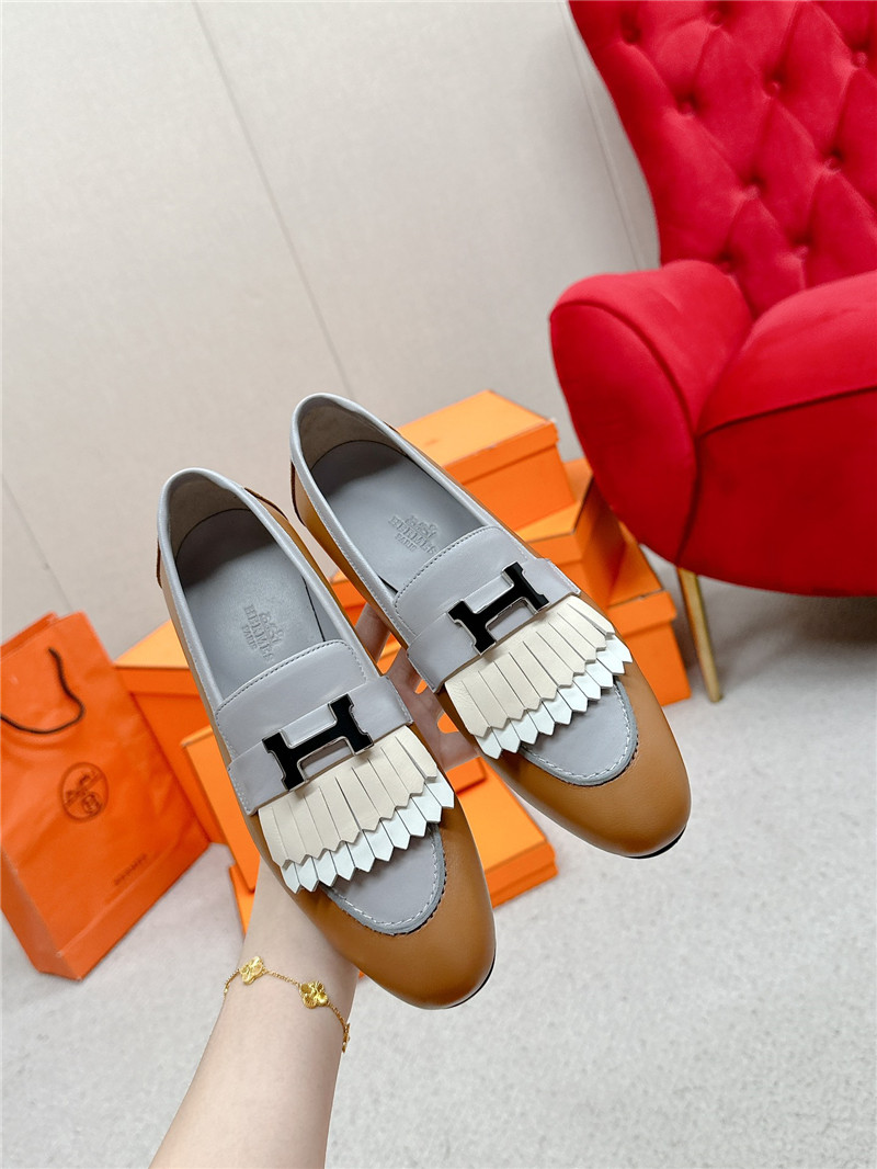 H**me5 royal loafers in grey/beige