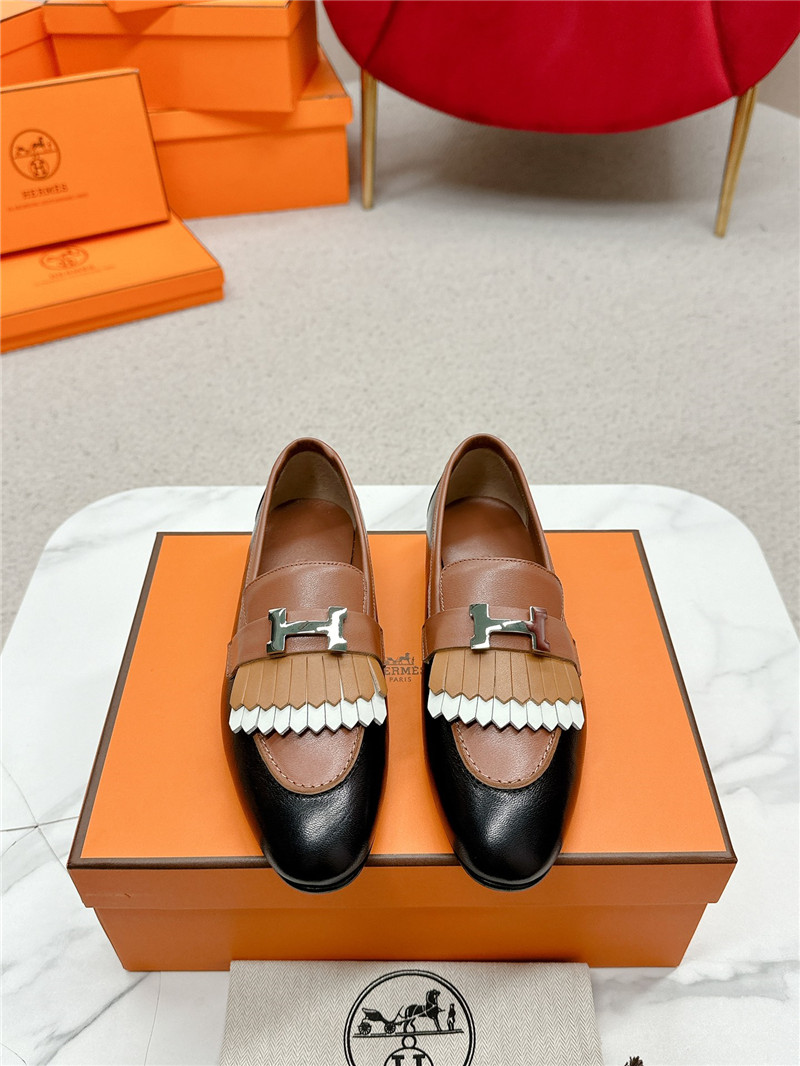 H**me5 royal loafers in black/brown