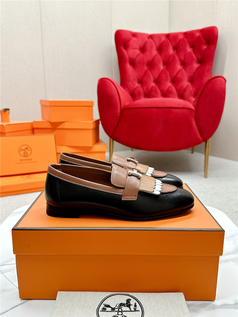 H**me5 royal loafers in black/brown