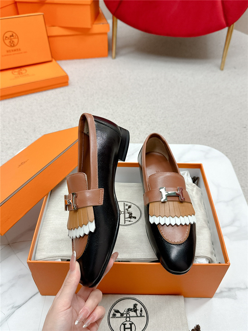 H**me5 royal loafers in black/brown