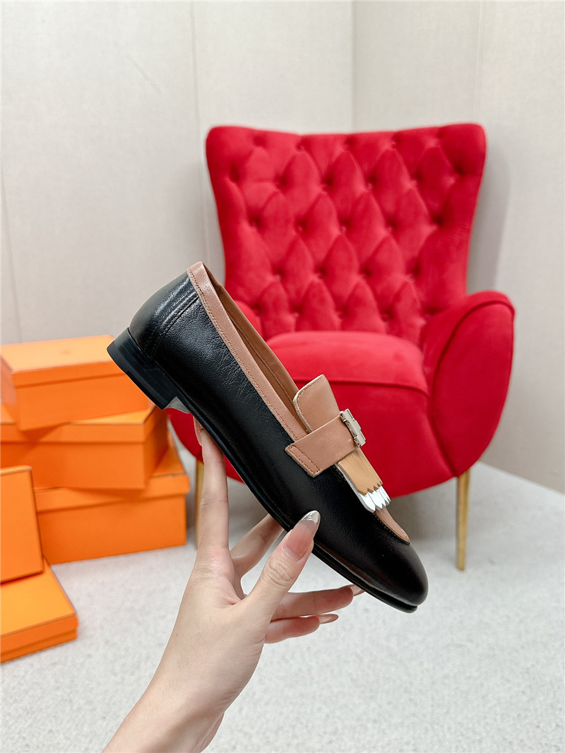 H**me5 royal loafers in black/brown